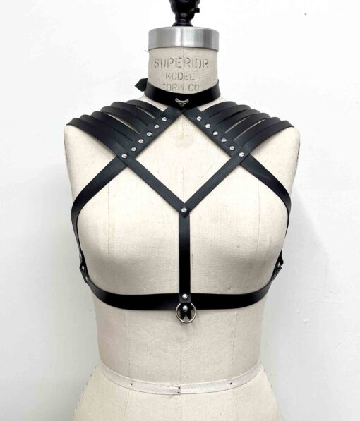 Aisling Strappy Leather Shoulder Harness - Image 10