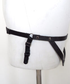 leather garter band, sexy gothic lingerie, fetish burlesque fashion, love lorn lingerie