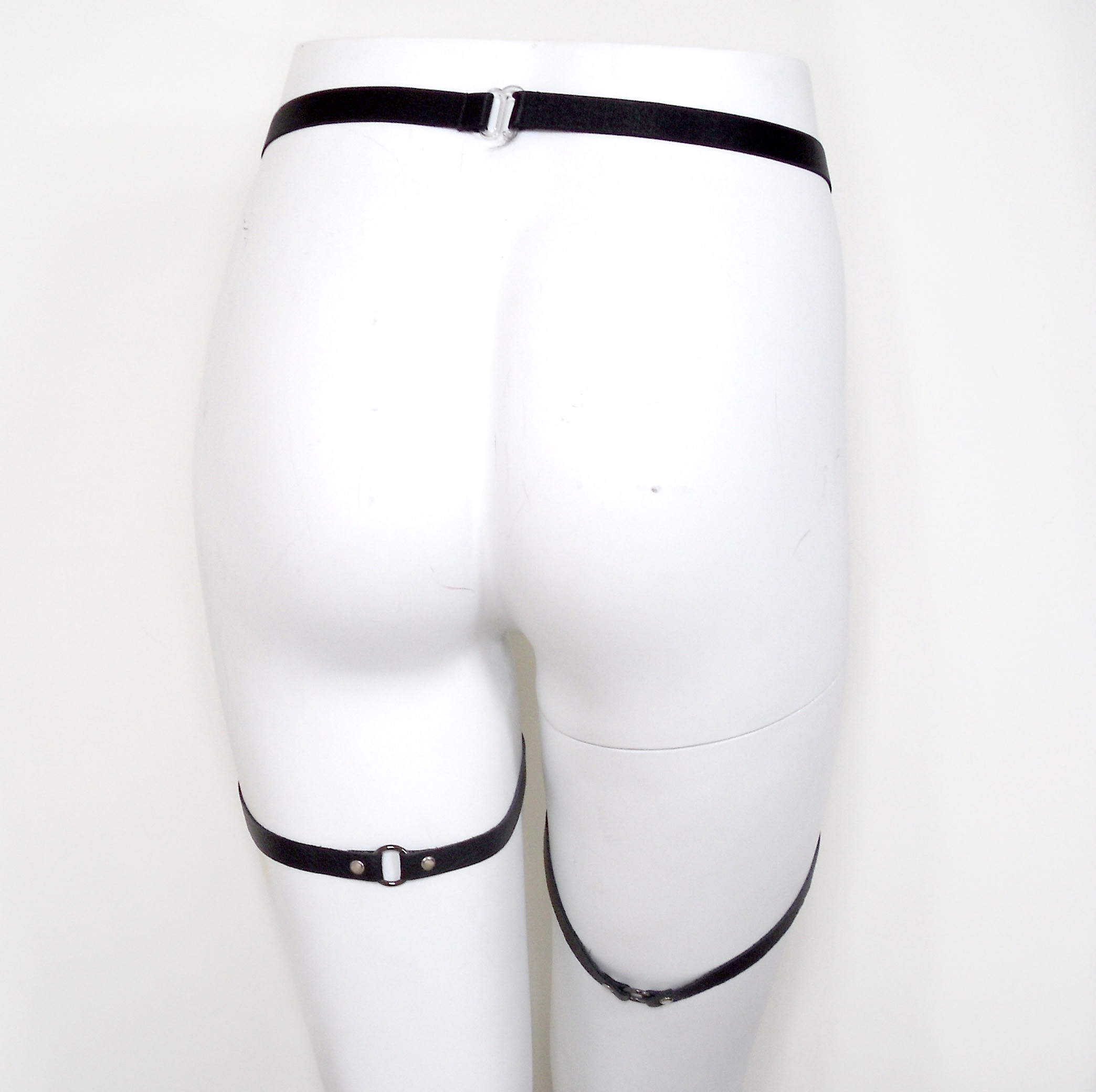 Leather and Chain Garter Belt | LoveLornLingerie