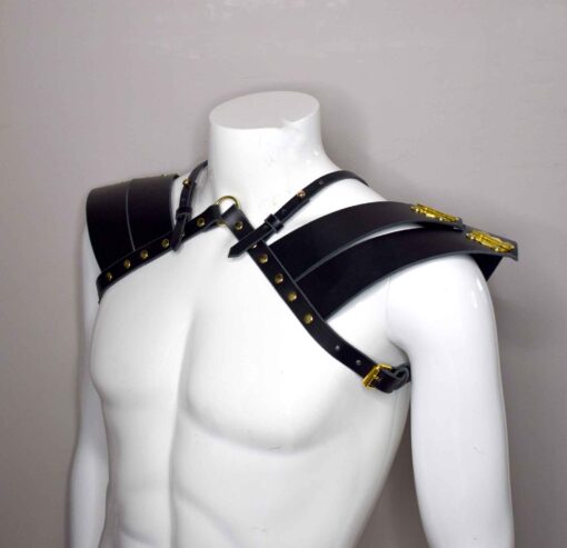 God Killer Leather Pauldron Shoulder Harness - Image 6