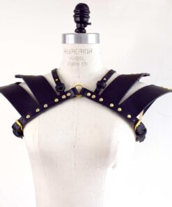 leather shoulder pauldron harness