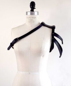 Asymmetrical Leather Shoulder Harness