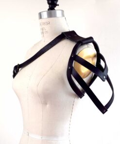 Asymmetrical Leather Shoulder Harness