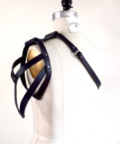 Asymmetrical Leather Shoulder Harness