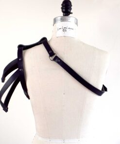 Asymmetrical Leather Shoulder Harness