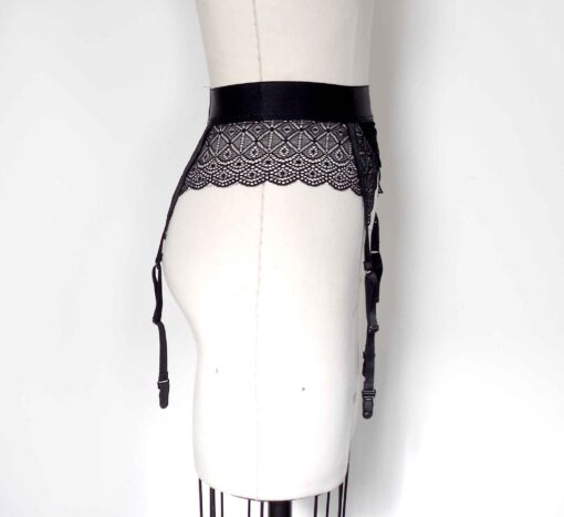 lace garter belt, love lorn lingerie