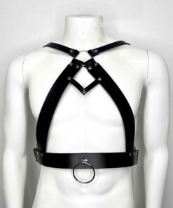 Cain Men's Leather Chest Harness