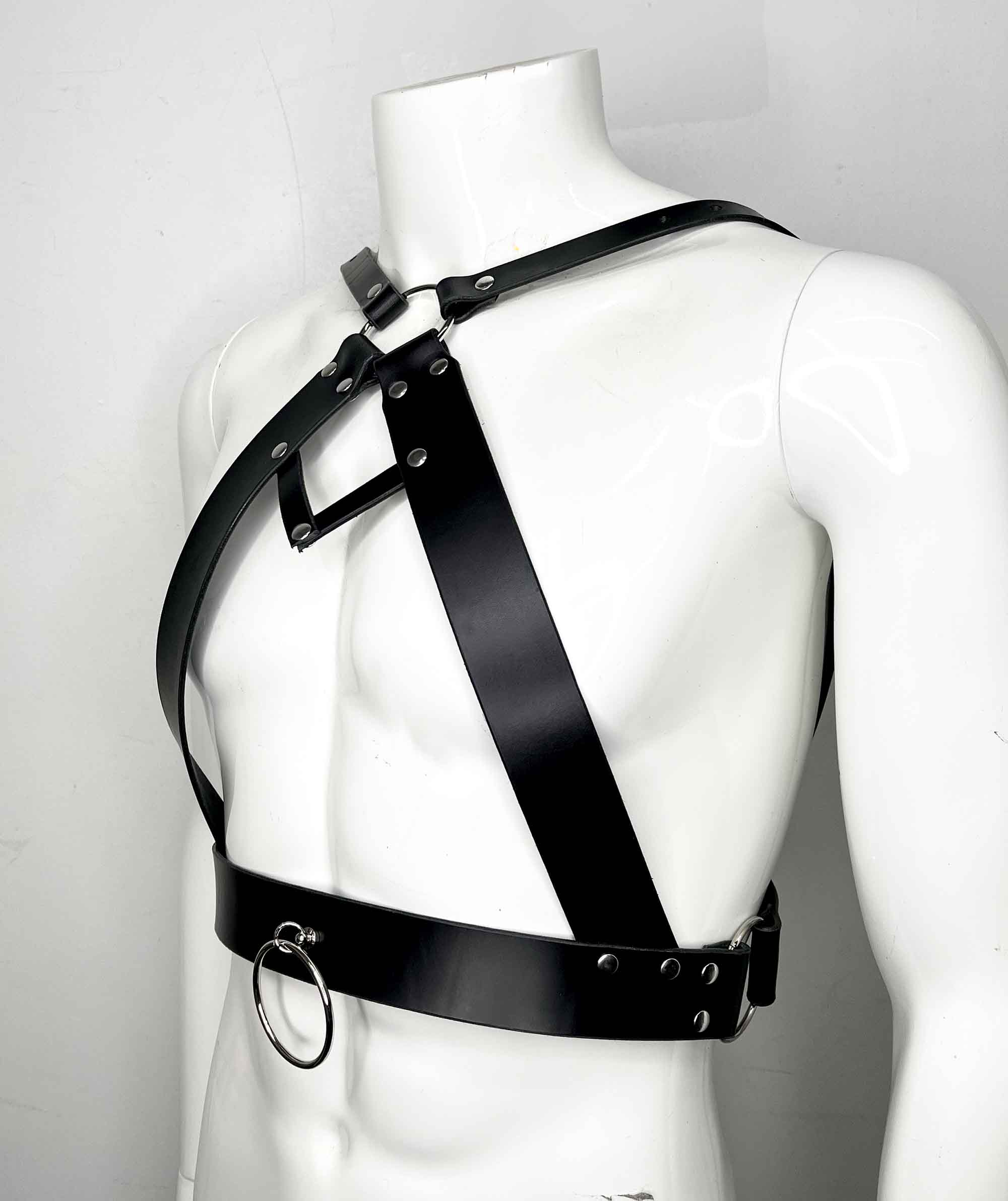 Cain Men's Leather Chest Harness - Image 2