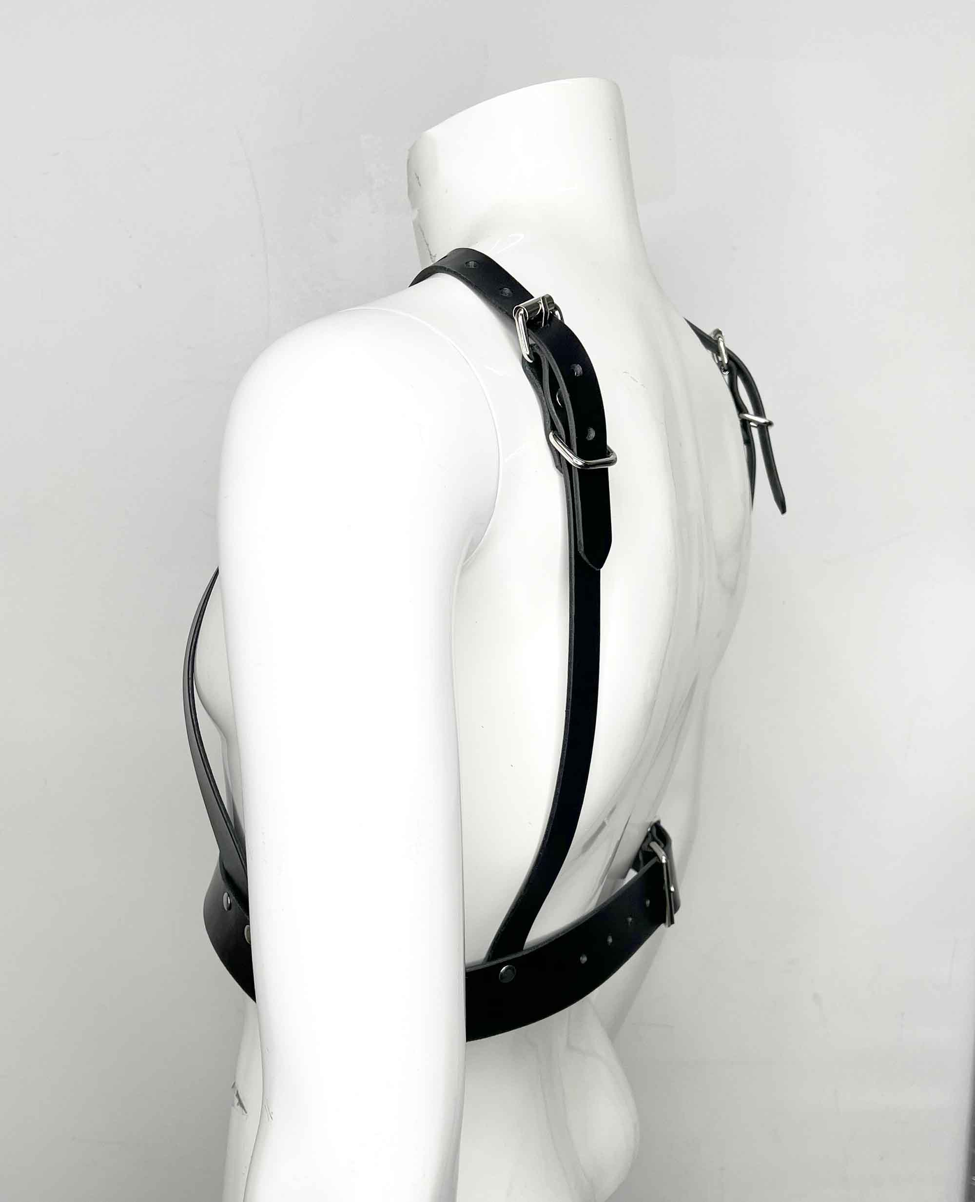 Cain Men's Leather Chest Harness - Image 4