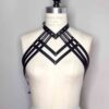 Diedre Draped Strappy Leather Body Harness