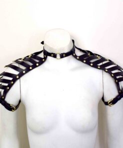 Black Leather Shoulder Harness