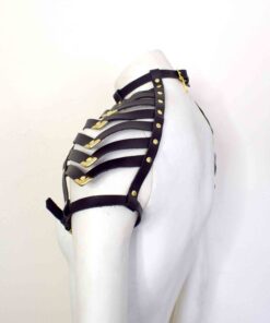 Black Leather Shoulder Harness