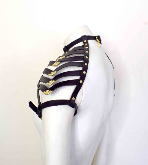 Black Leather Shoulder Harness