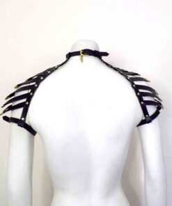 Black Leather Shoulder Harness