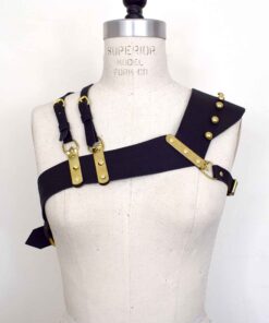 Asymmetrical Leather Harness