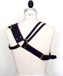 Asymmetrical Leather Harness