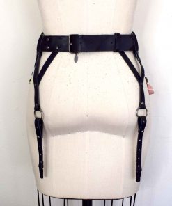 Pastel Leather Garter Belt