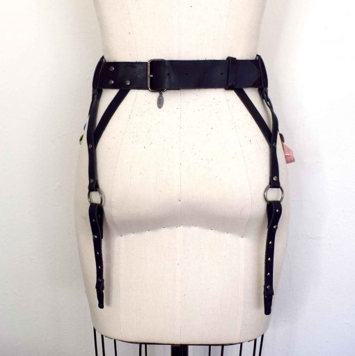 Pastel Leather Garter Belt