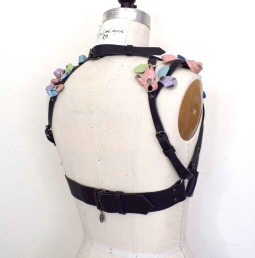 Pastel Under Bust Leather Bra