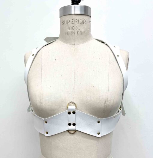 Ostara in Winter Under Bust Leather Bra - Image 4