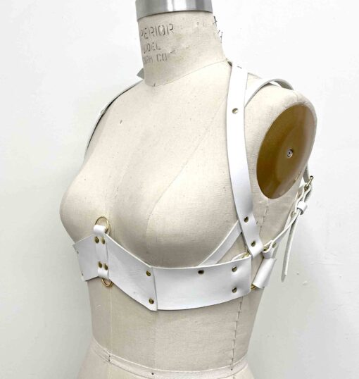 Ostara in Winter Under Bust Leather Bra - Image 8