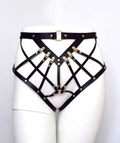 Strappy Leather Harness Brief
