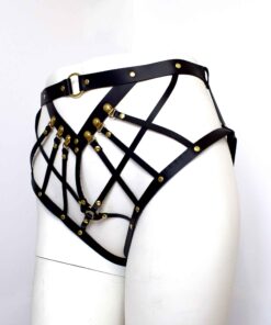 Strappy Leather Harness Brief