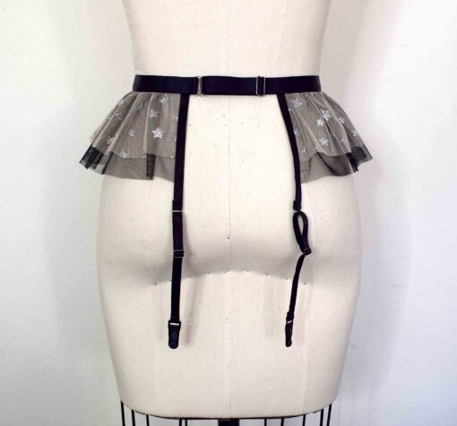 Tulle garter belt