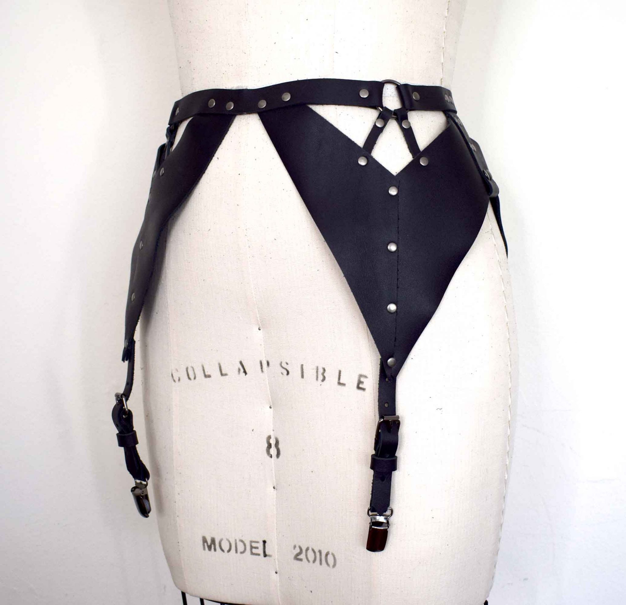 Xenia Strappy Leather Garter Belt Xenia Strappy Leather Garter Belt
