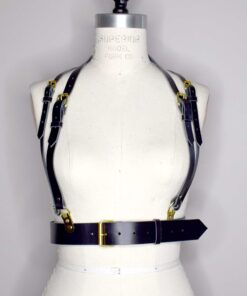 black chest harness