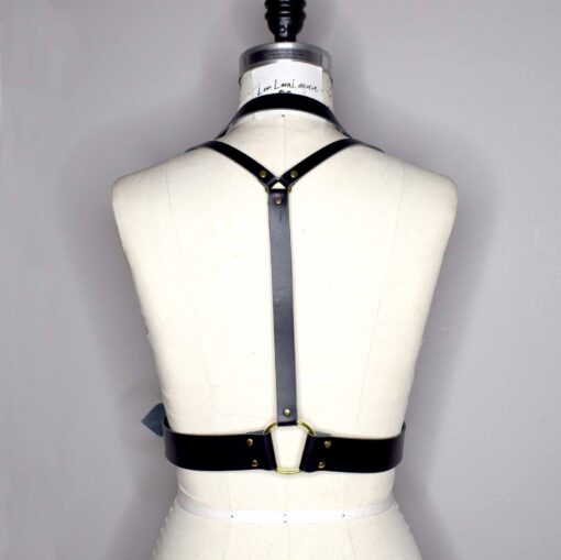 black chest harness