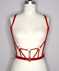 strappy harness bodice