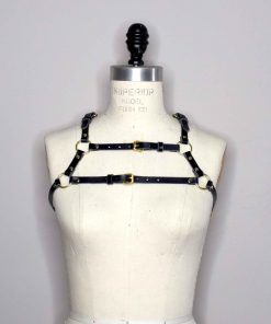 leather chest harness