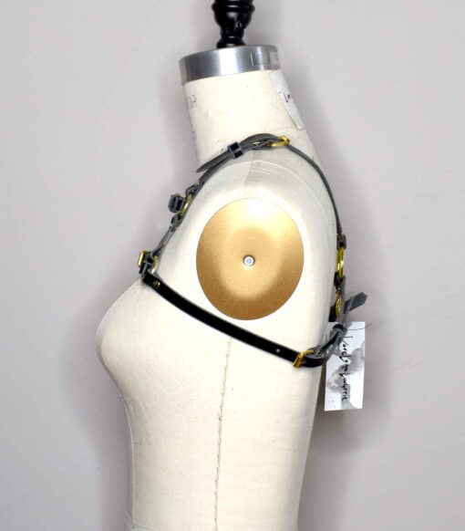 leather chest harness