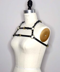 leather chest harness