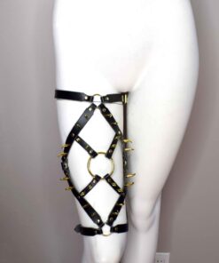 The All Devouring Spiked Leather Thigh Harness
