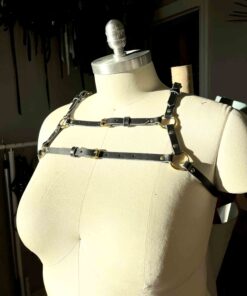 leather chest harness