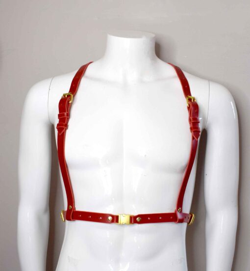 Jay Men's Simple Leather Chest Harness - Image 2