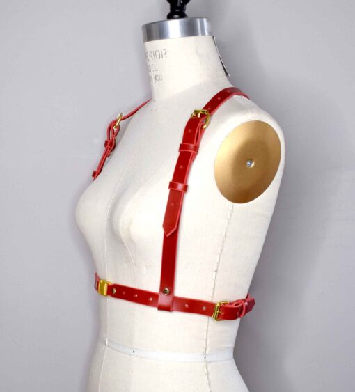 Jay Simple Leather Chest Harness - Image 6