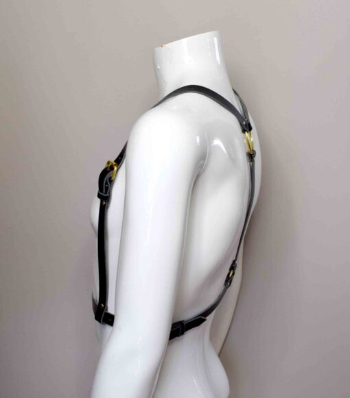 Jay Men's Simple Leather Chest Harness - Image 5