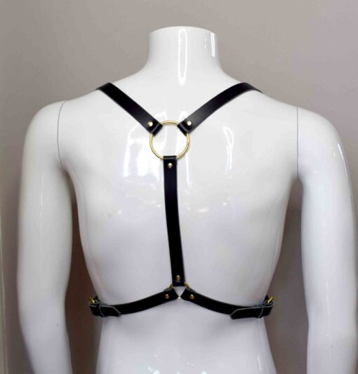 Jay Men's Simple Leather Chest Harness - Image 6