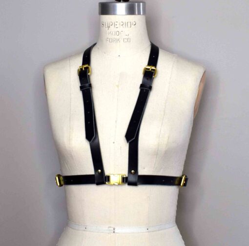 Jay Simple Leather Chest Harness - Image 8