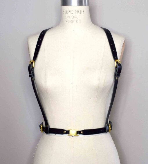 Jay Simple Leather Chest Harness - Image 9