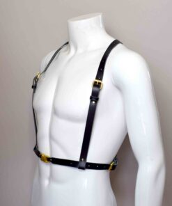 Jay Men's Simple Leather Chest Harness