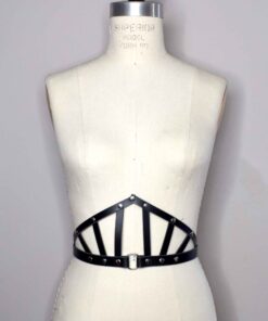 Suzy Leather Wide Harness Belt