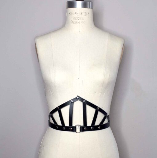 Suzy Leather Wide Harness Belt