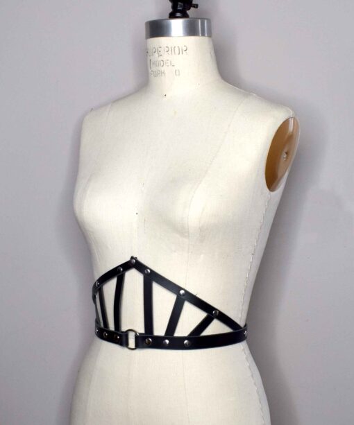 Suzy Leather Wide Harness Belt - Image 4