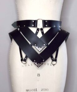 leather peplum belt