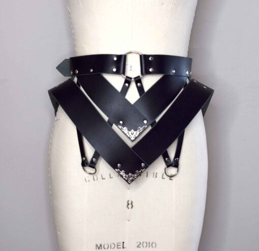 leather peplum belt