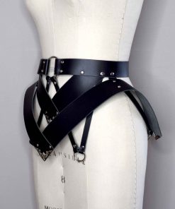 leather peplum belt
